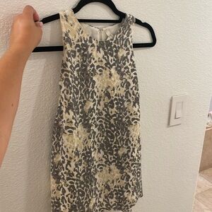 Joie Silk and Polyester tank top blouse, size M, cheetah/animal print